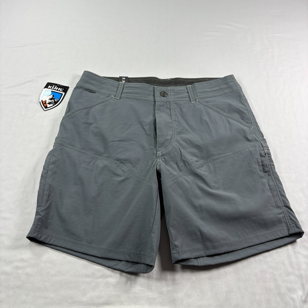 Kuhl Renegade Shorts Mens Size 34 Gray Stretch Outoor Hiking Trail NEW